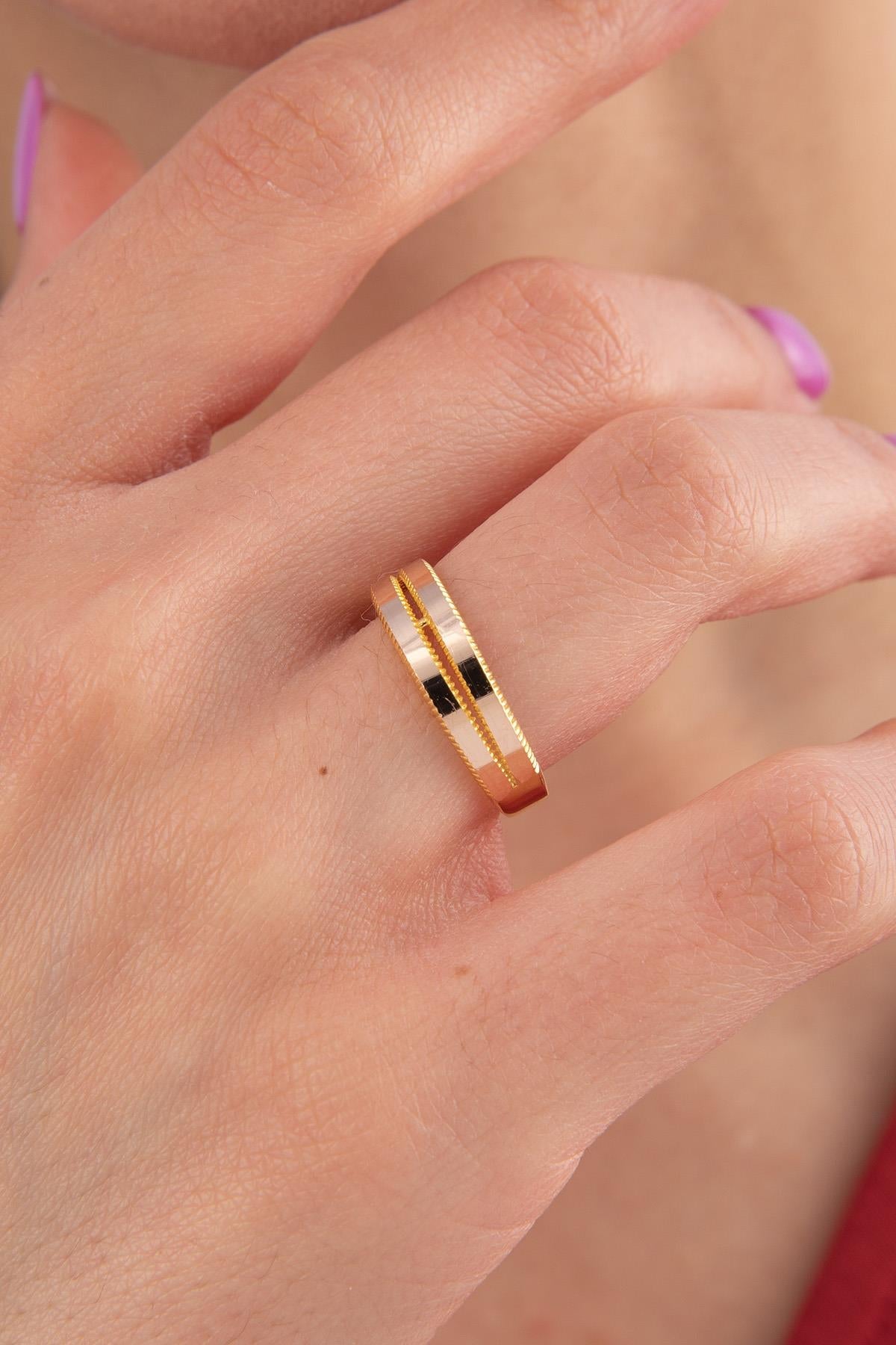 The Double Spiral 14K Ring