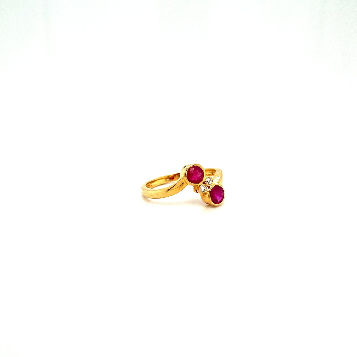 Ruby Affair - 18K Solid Yellow Gold Ring