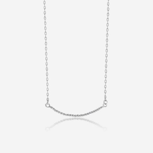 The Twist -14K Solid Gold Pendant Necklace