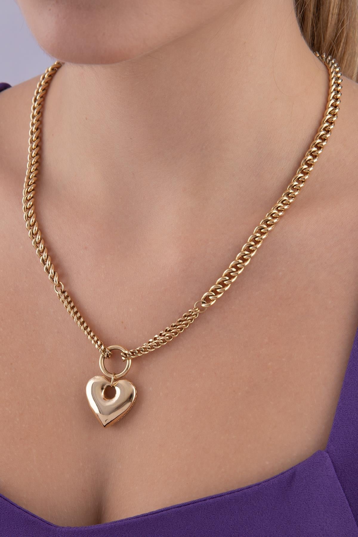 The Cuban Heart 14K Necklace