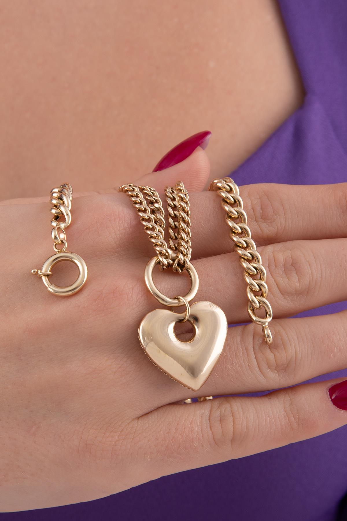 The Cuban Heart 14K Necklace