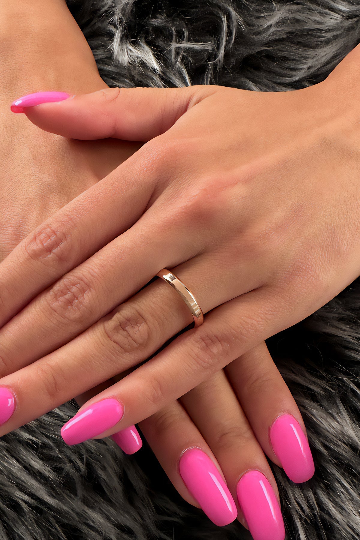 Jane 14K Gold Flat Court Ring