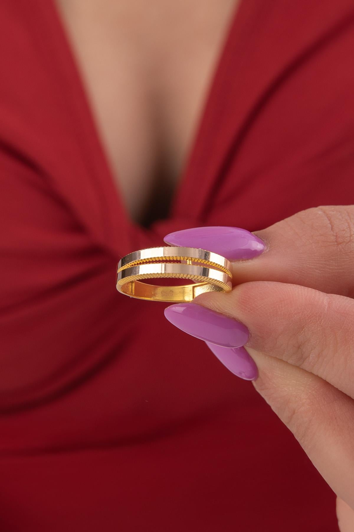 The Double Spiral 14K Ring