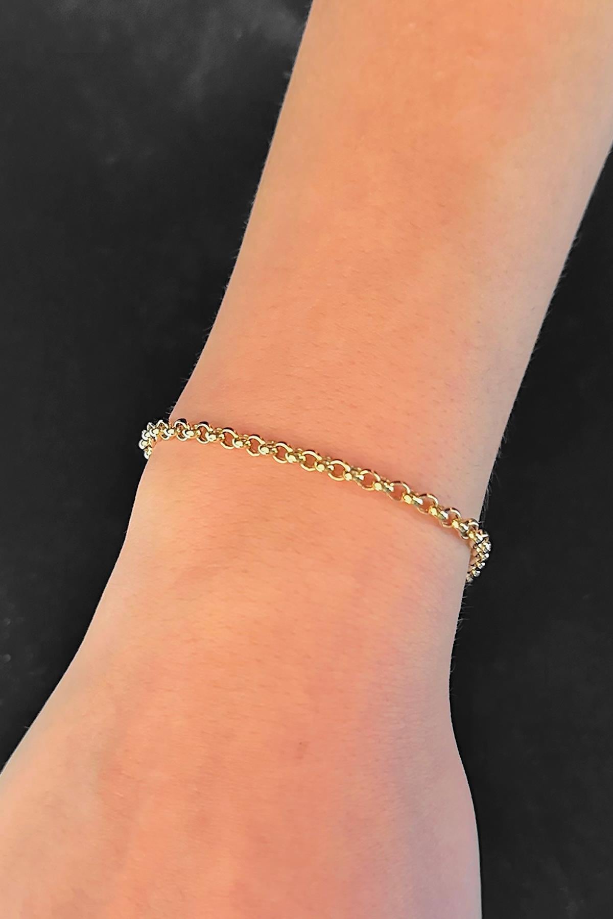 The Rolo Solid Gold 14K Rolo Bracelet
