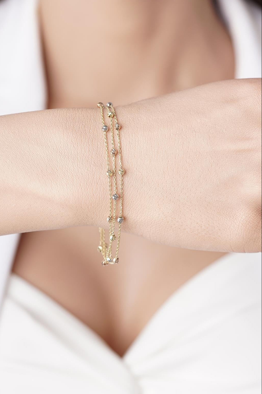 Triple Threat 14K Gold Dorica Bracelet
