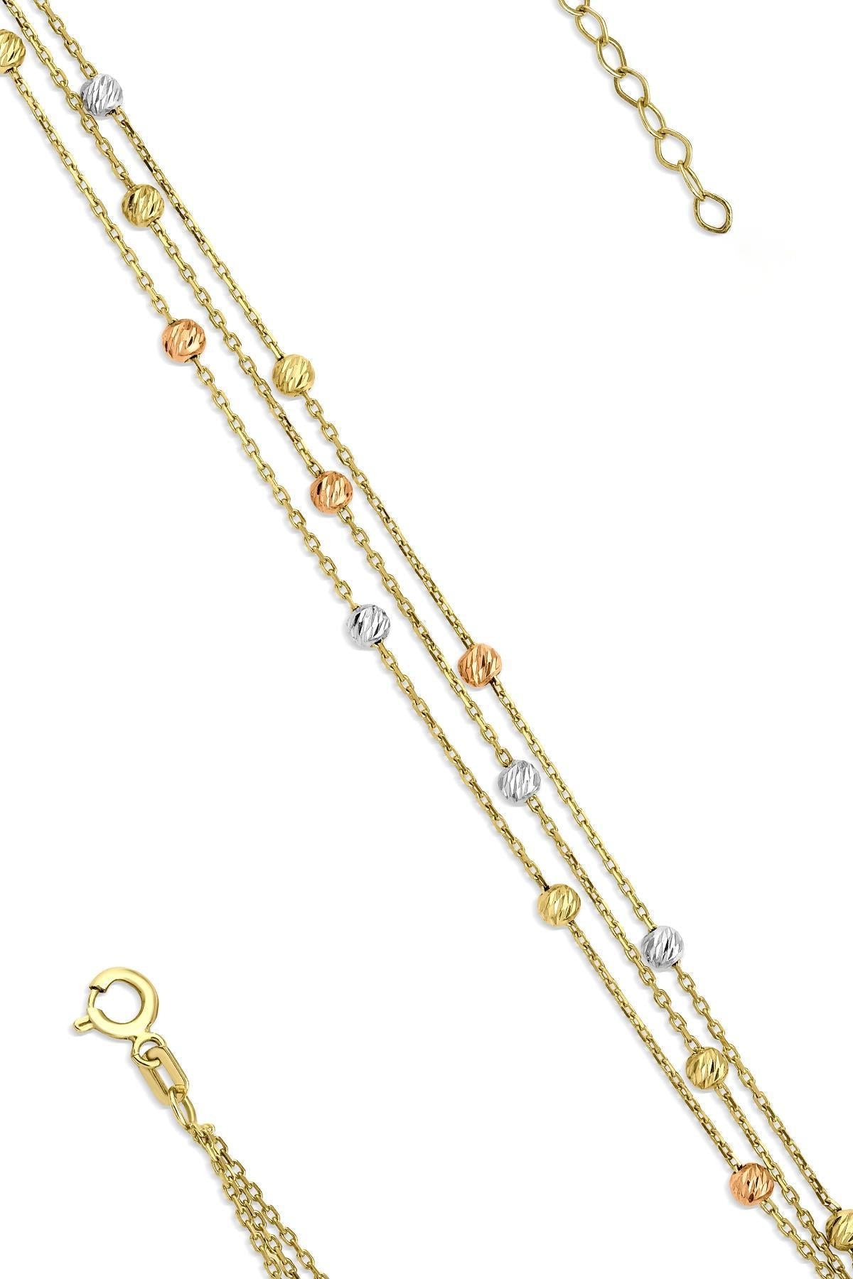 Triple Threat 14K Gold Dorica Bracelet