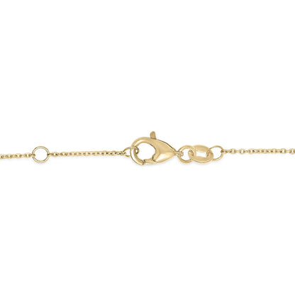 Jardín 14K Solid Gold Emerald & Diamond Bezel Station Bracelet