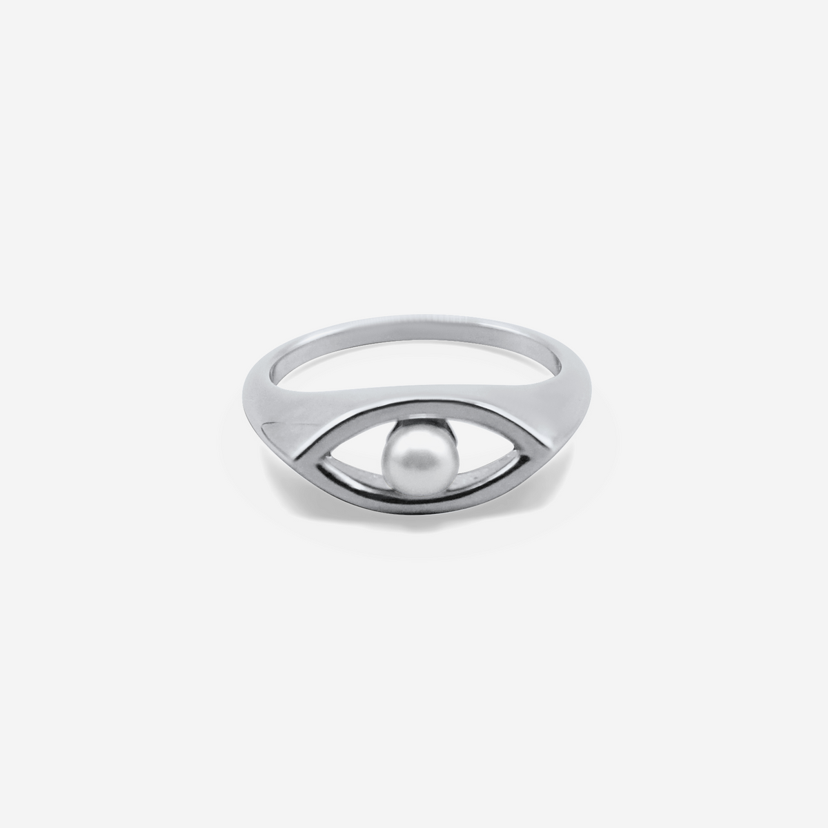 Eye Candy 18K Solid Gold Ring With Akoya Pearl