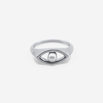 Eye Candy 18K Solid Gold Ring With Akoya Pearl