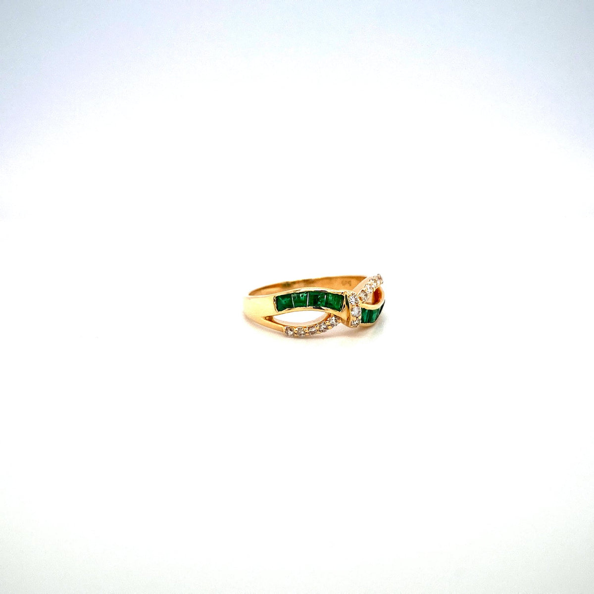 Emerald City - 14K Solid Yellow Gold Ring