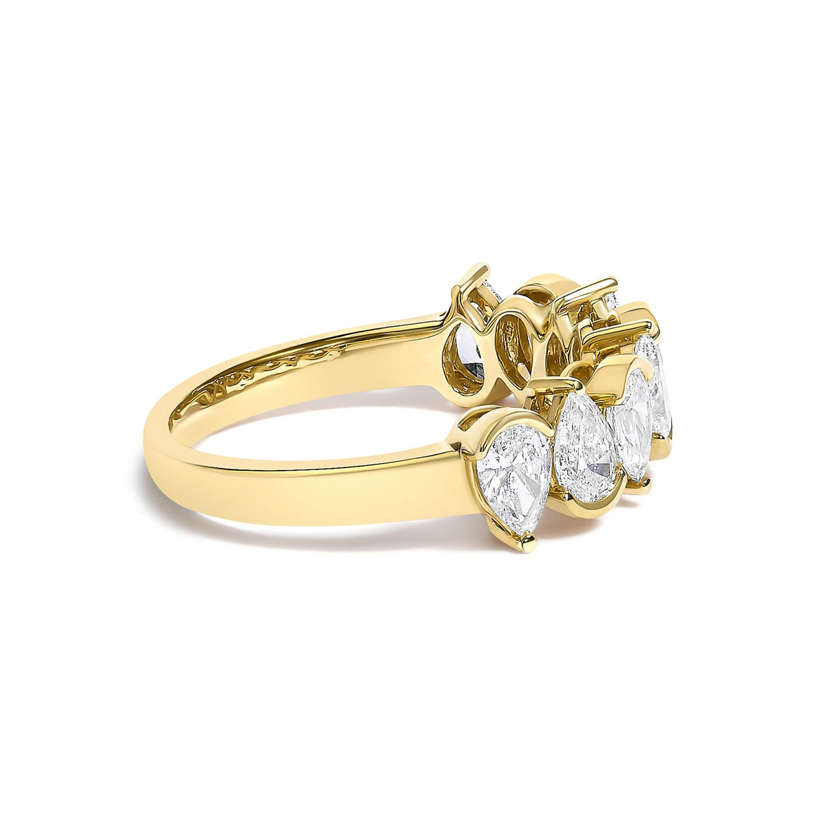 The Pear Affair 14K Lab Diamond Gold Ring
