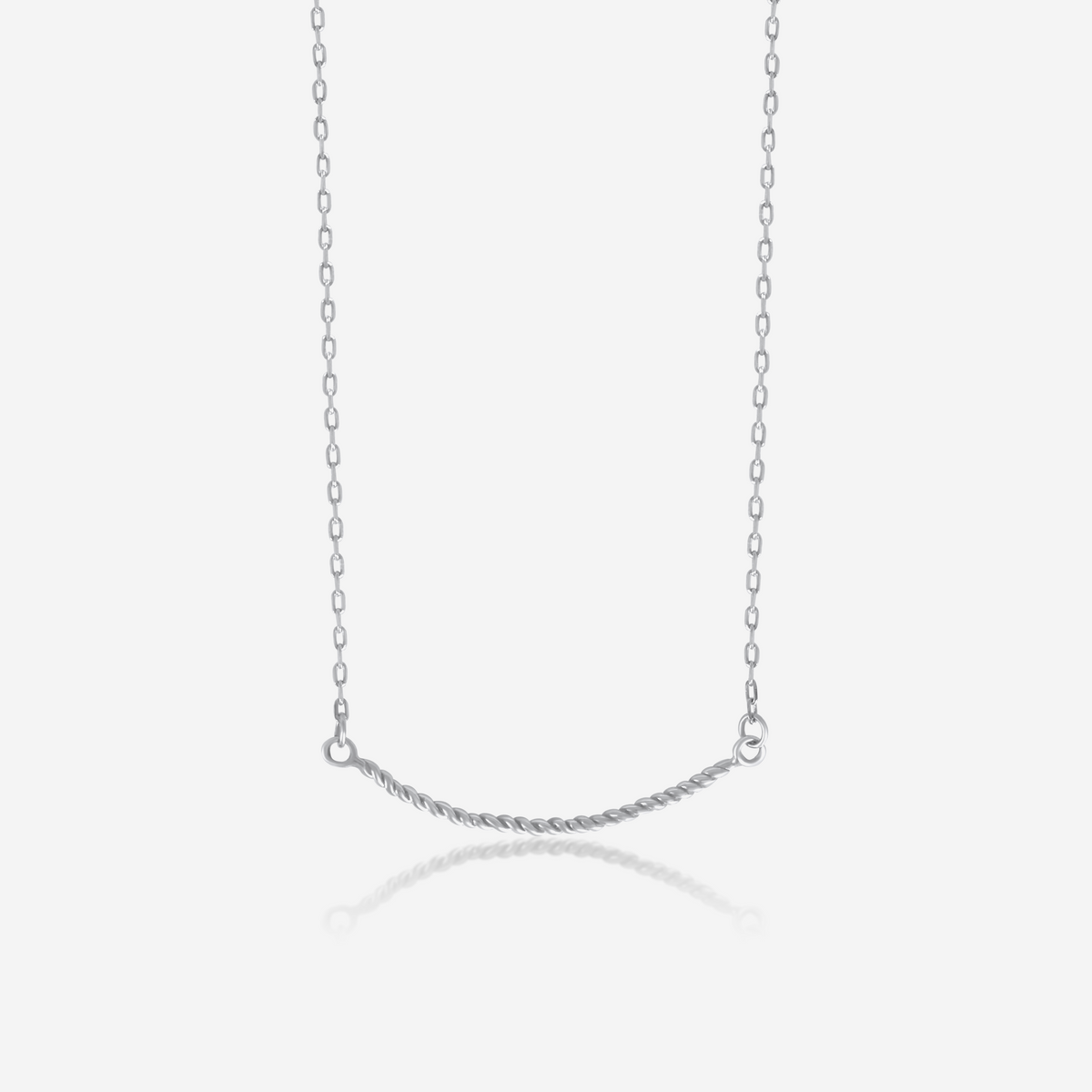 The Twist -14K Solid Gold Pendant Necklace