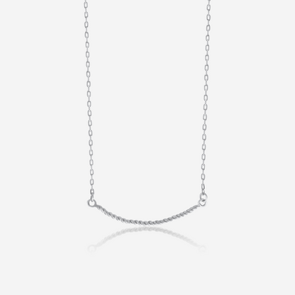 The Twist -14K Solid Gold Pendant Necklace