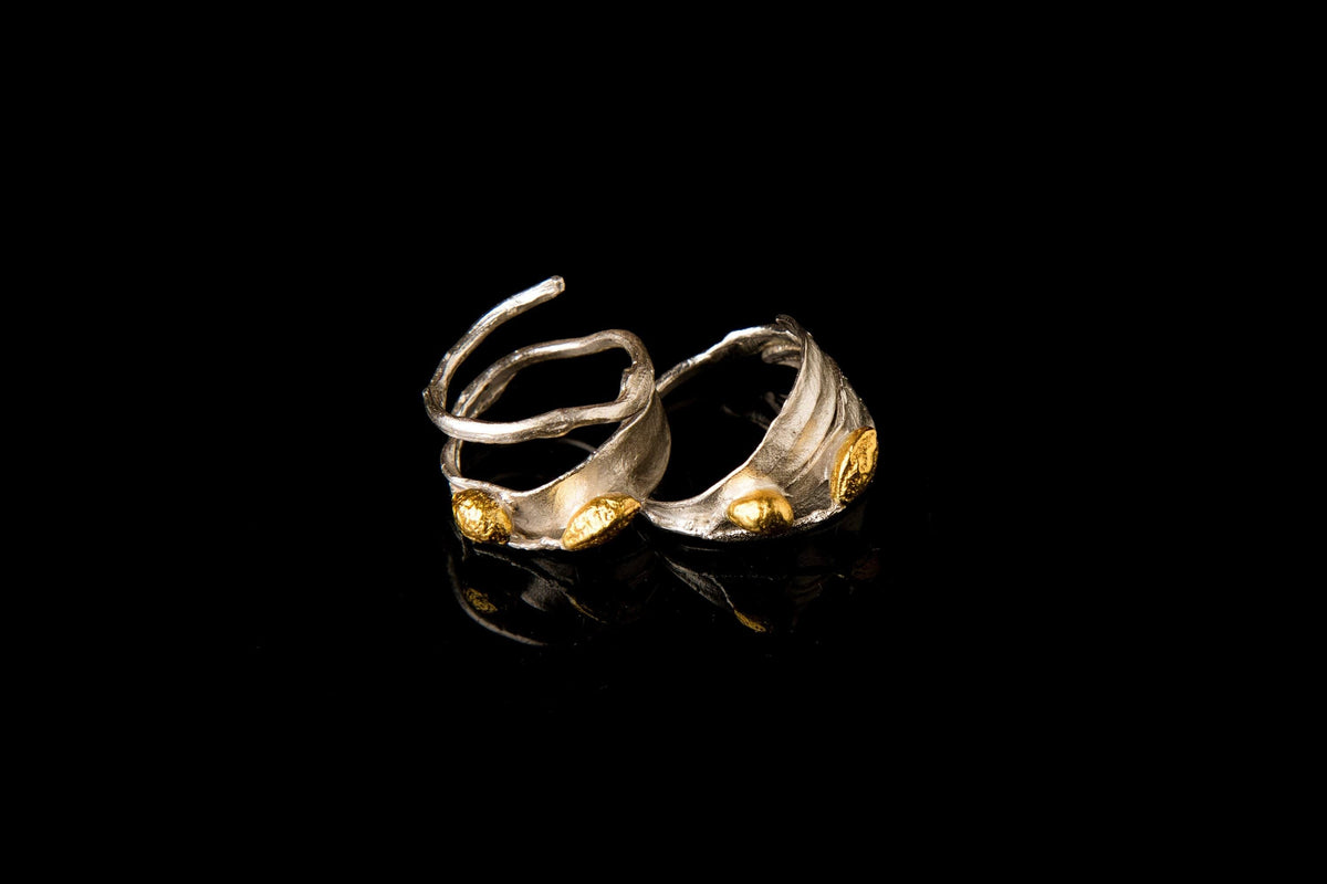 Oliveia Solid Gold Olive Leaf Ring