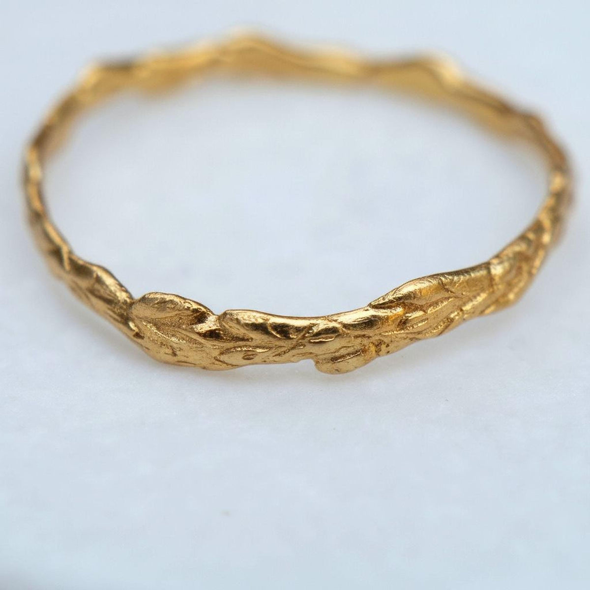 Cypress Eternity Handmade Solid Gold Ring